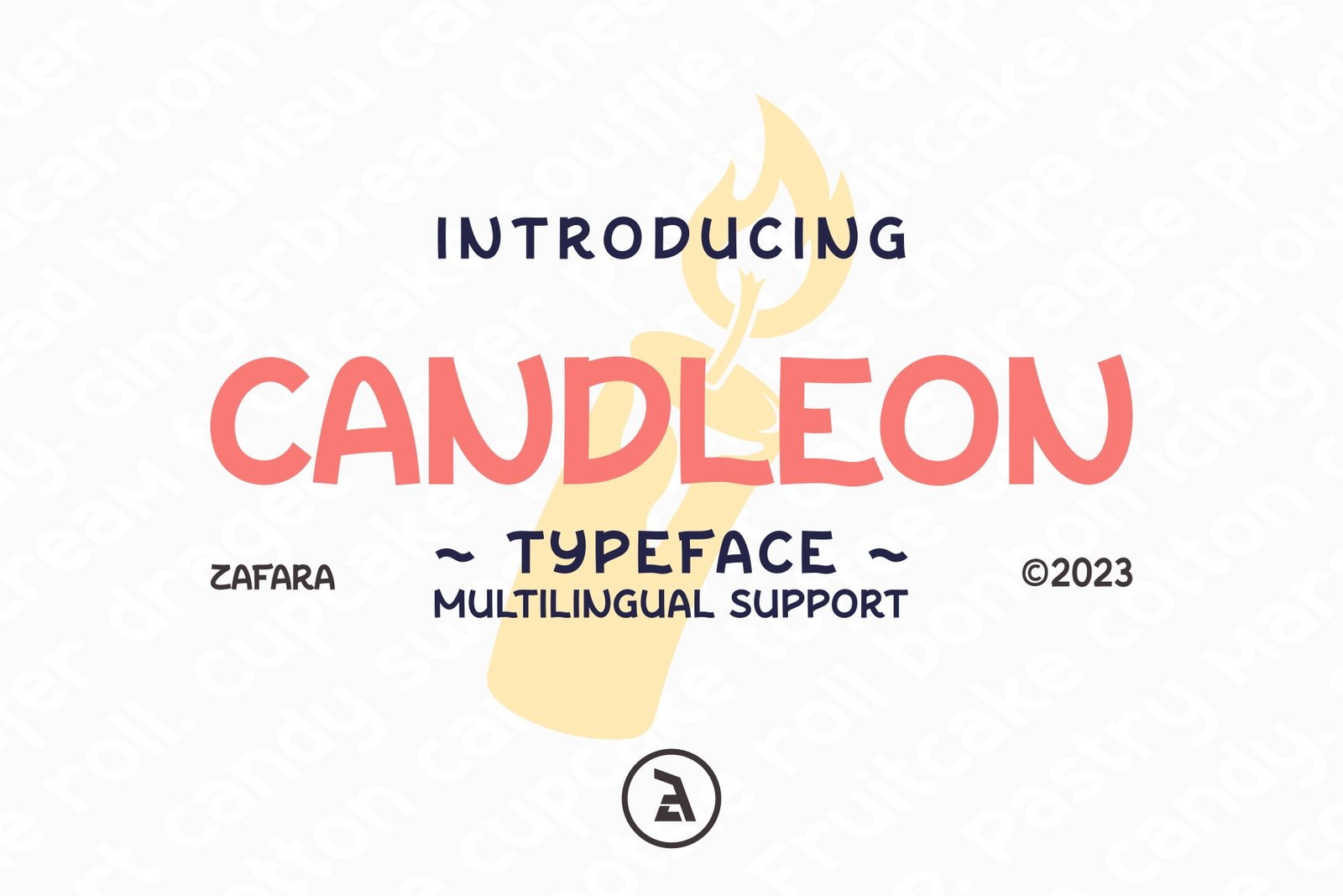 Introducing Candleon typeface, a sweet and playful display font with multilingual support.