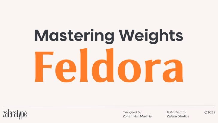 mastering weights feldora font type family